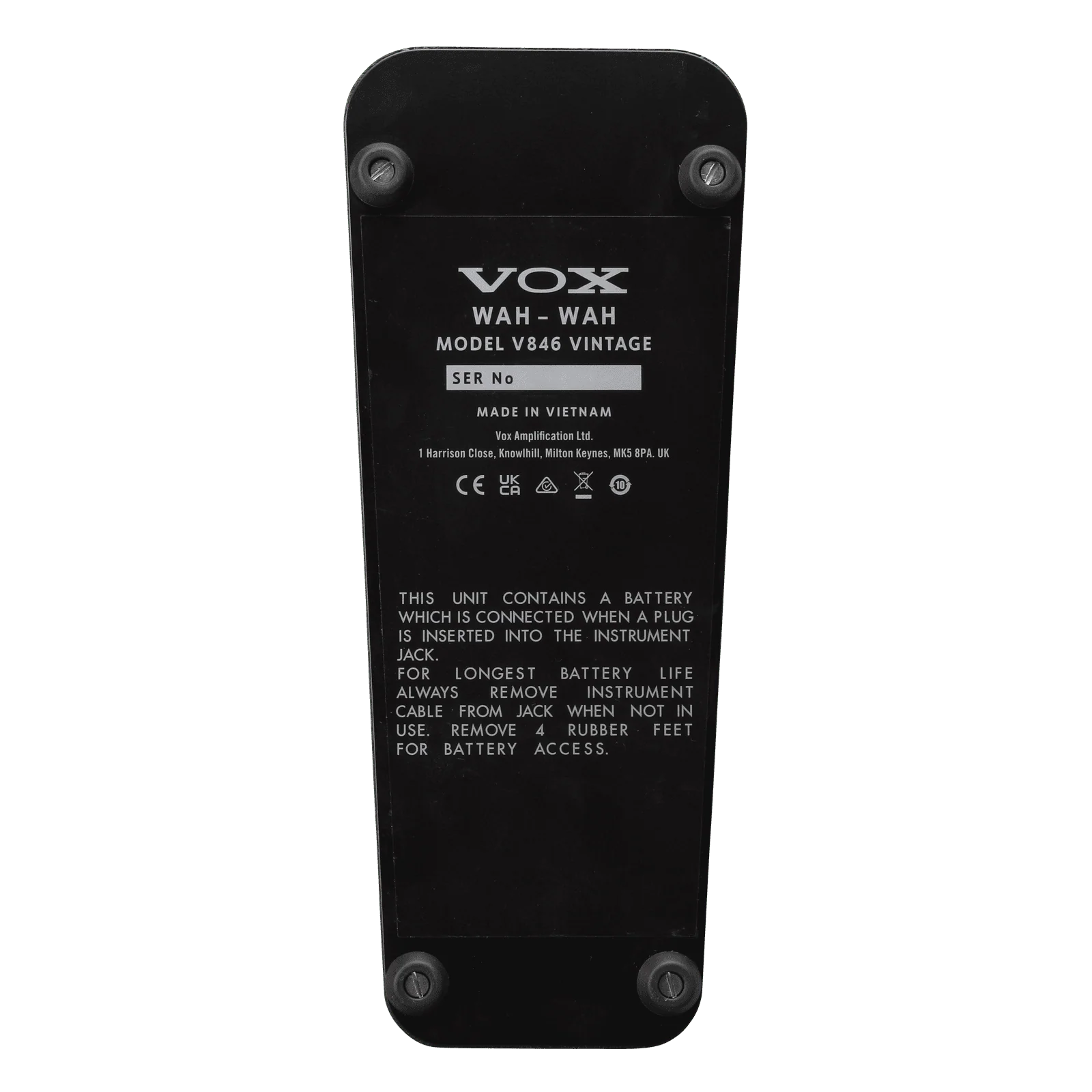 V846 Vintage Wah Pedal - Image 3